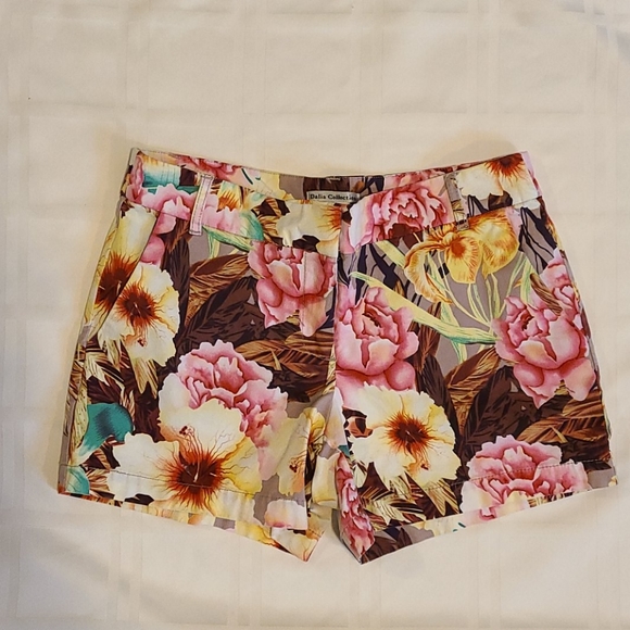Dalia Collection Pants - 011 Dalia Collection- Chic High Waist Tropical Floral Shorts